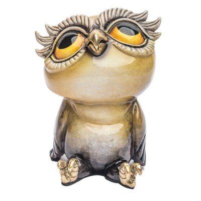 Baby Owl | Bronze Sculpture | Size 5" x 4.7" x 4.7" image