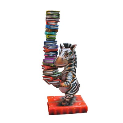 Zebra Book Club Balancing Act | 26 x 12 x 8" image