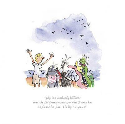 Action stations! James Shouted | Sir Quentin Blake image
