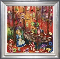 Alice Meets The Caterpillar (Framed) image