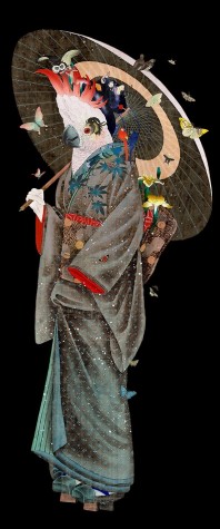 Aoi (strange dependence) Silk print exploration image