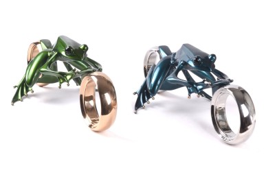 Bonneville Artist Proof of only 4 |  Stainless & Bronze Options | Frogman image