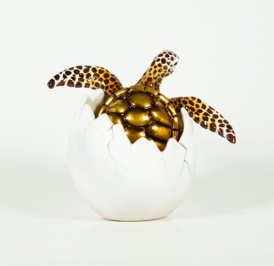 Hatching Turtle | 4 x 4 x 3.25 inches | Carlos and Albert  image