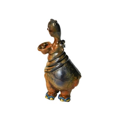 Hippo Toñito | Bronze Sculpture | Size  3.5" x 2.4" x 2.4" image
