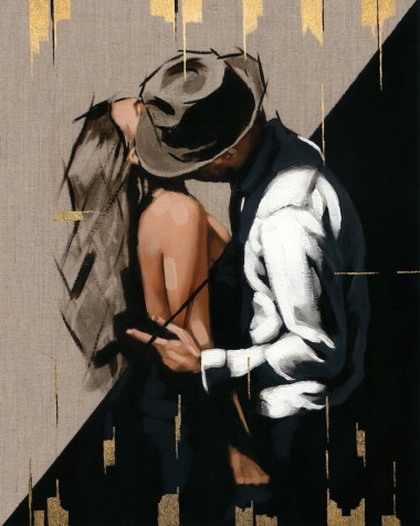 Hold On To My Heart | 24ct Gold Embellished Canvas image