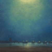 Moonlight, Thames Barrier image