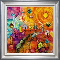 Lollipop Galaxy (Framed) - Kerry Darlington image