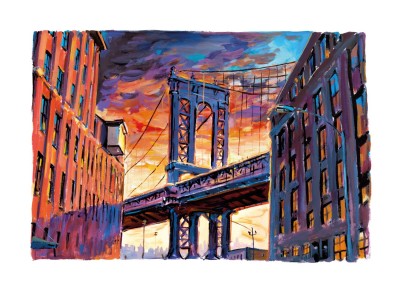 Manhattan Bridge, Downtown New York (2017) | Bob Dylan image
