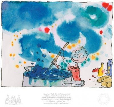 George Started To Stir His Marvellous Concoction | Sir Quentin Blake image