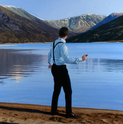 Throwing Stones , Loch Callater | Iain Faulkner image