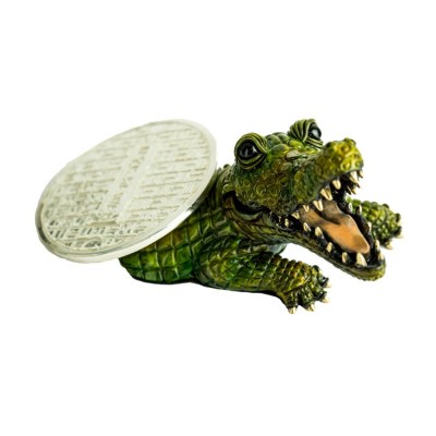 Sewer Gator | Solid Bronze Sculpture 5.5 x 9.5 x 5.5" image