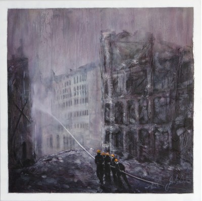 The Blitz | Hand Embellished Canvas | Julie Ann Scott image