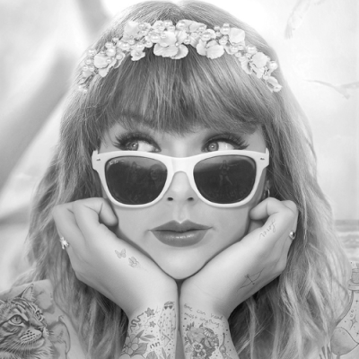 Champagne Problems Black and white | JJ ADAMS image