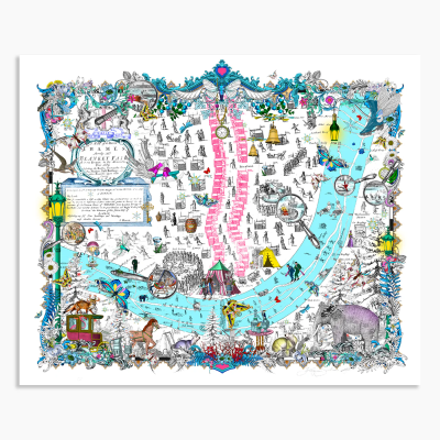 The Bodleian Frost Fair Map | Kristjana S Williams  image