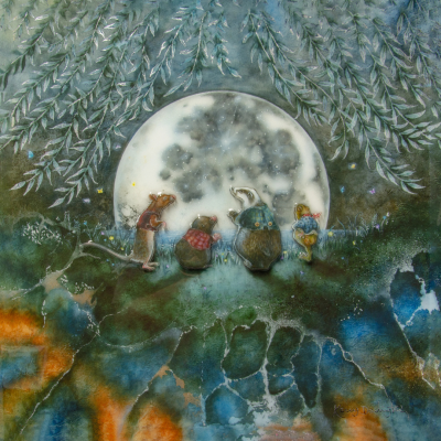 Moongazing in The Willows | Framed   | Kerry Darlington image
