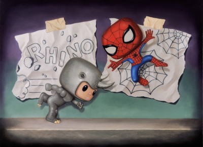 Rhino on the Loose | Nigel Humphries Spider-Man art image