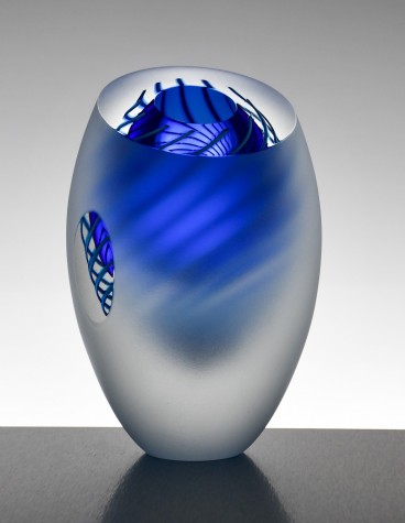Small Dizzy Spiral Vase - Cobalt | Charlie Macpherson image
