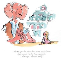 The BFG Gave Her A Long Hard Stare | Sir Quentin Blake image
